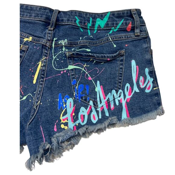 HOLLISTER Low-Rise Short-Short Splatter Shorts - Picture 3 of 8